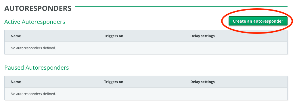 Create an autoresponder button